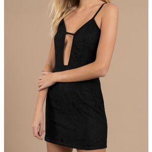Tobi: OUT FOR THE DAY BLACK BODYCON DRESS